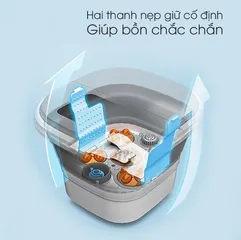 Bồn Ngâm Chân Massage Seka SK195 Gấp Gọn Điều Khiển Từ Xa - 16 Con Lăn Massage Huyệt Chân, Màn Hình Cảm Ứng Sang Trọng