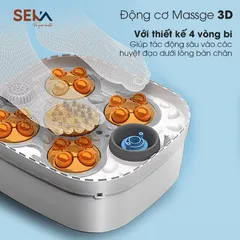 Bồn Ngâm Chân Massage Seka SK195 Gấp Gọn Điều Khiển Từ Xa - 16 Con Lăn Massage Huyệt Chân, Màn Hình Cảm Ứng Sang Trọng