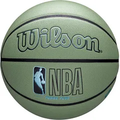 Bóng rổ Wilson NBA Forge Plus Eco - Bóng Chơi Trong Nhà & Ngoài Trời, Vật Liệu Tái Chế, Độ Bám Cao, Size 7