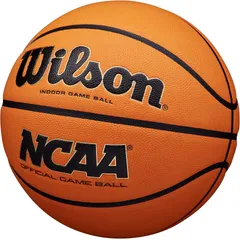 Bóng rổ Wilson NCAA Evo NXT - Bóng thi đấu chính thức NCAA, độ bám tuyệt vời, màu Electric Orange nổi bật, kiểm soát tối ưu