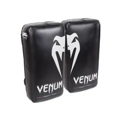 Đệm Tập Luyện Đấm Đá Venum Giant Kick Pads Đen/Bạc - Dụng Cụ Thể Thao Hút Lực, Phù Hợp Cho Boxer và MMA