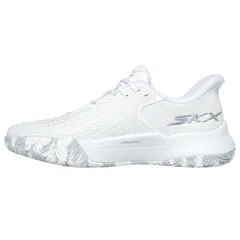 Giày Pickleball Nữ Skechers Viper Court Elite Trắng - Giày Tennis Thoáng Khí, Thiết Kế Đệm Thông Minh, Di Chuyển Linh Hoạt
