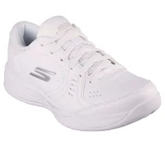 Giày Pickleball Nữ Skechers Viper Court Smash Trắng - Giày Tennis Thể Thao Mềm, Nhẹ, Thoáng Khí, Đệm êm ái, Thoải Mái
