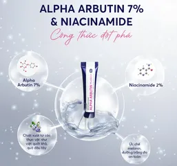 Kem Nám Alpha Arbutin 7% - Dưỡng Trắng Da, Mờ Thâm Nám, Cải Thiện Đều Màu Da 15g