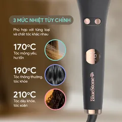 Máy Uốn Tóc Tự Động 360 BlueStone HSB-1738 - Công Nghệ Hẹn Giờ SmartTime, Trục Uốn 32mm Tạo Lọn Xoăn Nhanh Chóng