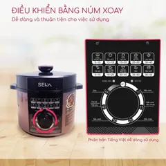 Nồi Áp Suất Điện Đa Năng SEKA SK5858 6L 1000W - Thích Hợp Gia Đình 4-6 Người, Nấu Nhanh Tiết Kiệm Thời Gian