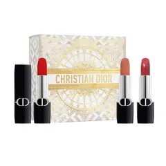 Set 3 Son Dior Mini Rouge Lipstick - Quà Tặng Sang Trọng với 999 Velvet, 200 Nude Touch, 720 Icone Satin - Chất Son Mềm Mượt, Bám Màu Tốt