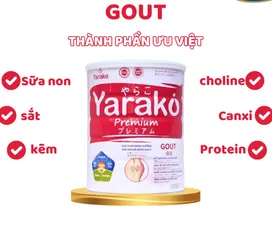 Sữa Dinh Dưỡng Yarako Premium Nhật Bản cho Người Bị Gút - Kiểm Soát Acid Uric, Bổ Sung Dưỡng Chất Thiếu Hụt