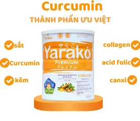 Sữa Nghệ Hỗ Trợ Dạ Dày Yarako Premium Curcumin - Bổ Sung Canxi và Dinh Dưỡng Cho Người Tiêu Hóa Kém 400g/900g
