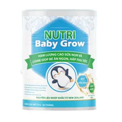 Sữa non Nutri Baby Grow 400g - Dinh dưỡng cho bé 6-36 tháng tuổi, hỗ trợ ăn ngon, hấp thu tốt và phát triển toàn diện