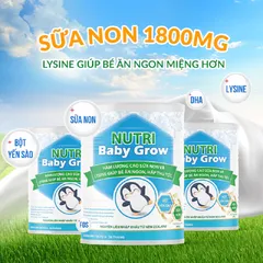 Sữa non Nutri Baby Grow 400g - Dinh dưỡng cho bé 6-36 tháng tuổi, hỗ trợ ăn ngon, hấp thu tốt và phát triển toàn diện