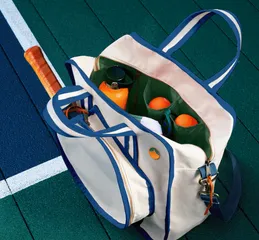 Túi tote pickleball Tangerine Canvas Chất lượng cao, Thiết kế Thể thao Nhiều ngăn, Màu Xanh Pháp, Phù hợp với Người Thích Thể Thao