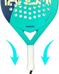 Vợt Padel IANONI PR8500 Light Blue - Vợt Carbon Graphite Chơi Thể Thao Dành Cho Người Mới Bắt Đầu, Trọng Lượng 370g