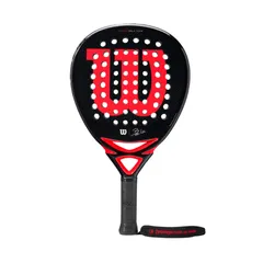 Vợt Padel Wilson Bela Team WR065711U2 - Gậy Chơi Thể Thao Đen Đỏ Cảm Hứng Huyền Thoại Fernando Belasteguin, Nâng Cao Kỹ Năng Chơi
