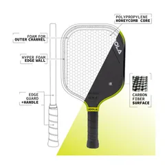 Vợt Pickleball JOOLA Anna Bright Scorpeus 3S 14mm - Vợt Cao Cấp Bền Bỉ, Tăng Cường Sức Mạnh và Tốc Độ Chơi Bóng