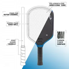 Vợt Pickleball JOOLA Simone Jardim Hyperion 3S 16mm - Hình dạng độc đáo, tối ưu sức mạnh và kiểm soát cho người chơi đẳng cấp