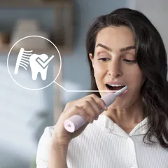 Bàn chải đánh răng điện Philips Sonicare 3100 HX3673 - Công nghệ sóng âm, bảo vệ nướu, phù hợp với răng nhạy cảm, màu hồng, trắng, đen