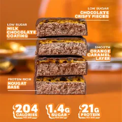 Bánh Protein Grenade - Bánh Protein Cao Cấp Ít Ngọt, Snack Thể Hình, 21g Protein/Mỗi Thanh, Nhiều Hương Vị Hấp Dẫn