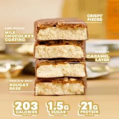 Bánh Protein Grenade - Bánh Protein Cao Cấp Ít Ngọt, Snack Thể Hình, 21g Protein/Mỗi Thanh, Nhiều Hương Vị Hấp Dẫn
