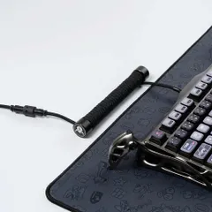 Cáp Nối Dài Bàn Phím GravaStar Coiled Aviator - Kết Nối USB-A đến Type-C Chống Ma Mòn, Dài 180cm, Thiết Kế Thời Trang Cho Game Thủ