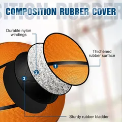 Combo 12 Quả Bóng Rổ Libima Rubber Basketballs Kèm Bơm - Thể Thao Chất Lượng Cao Cho Thanh Thiếu Niên Tập Luyện và Thi Đấu