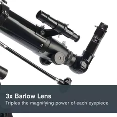 Kính Thiên Văn Khúc Xạ Celestron PowerSeeker 80EQ - Dễ Dàng Quan Sát Mặt Trăng, Hành Tinh, Cụm Sao, Độ Phóng Đại Cao
