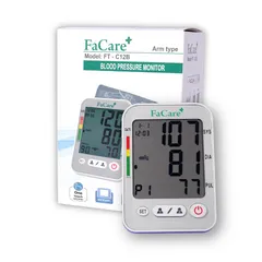 Máy Đo Huyết Áp Bắp Tay FaCare FT-C12B - Kết Nối Bluetooth, Phát Hiện Nhịp Tim Không Đều, Bộ Nhớ Không Giới Hạn, Thống Kê Kết Quả