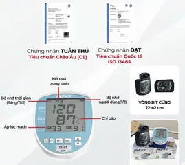 Máy Đo Huyết Áp Điện Tử Bắp Tay Oromi ALPK2-N10 - Thiết Kế Nhỏ Gọn, Màn Hình LCD, Phân Loại Kết Quả Theo Khung Giờ, Chính Xác Nhanh Chóng