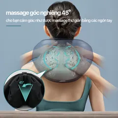 Máy Massage Cổ Vai Gáy 3D Philips 3521 - Thiết Kế Không Dây, 6 Đầu Massage & Chườm Ấm Thông Minh Cho Cảm Giác Thư Giãn Sâu Nhất