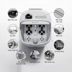 Máy Massage Chân Lumias LMF-01W Gấp Gọn, Công Suất 500W, Điều Khiển Cảm Ứng, Thiết Kế Tiện Lợi, Mát Xa Thư Giãn chuyên nghiệp