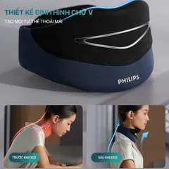 Máy Massage Cổ Philips 3311 - Thiết Bị Chườm Ấm Giúp Thư Giãn, Giảm Đau Nhức Siêu Nhẹ Chất Liệu Cao Cấp