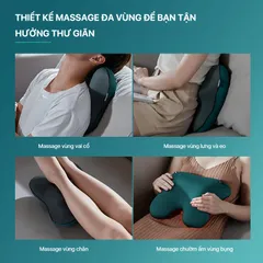Máy Massage Lưng Philips PPM4311 Có Chườm Ấm - Thiết Kế Sạc Không Dây, Massage Đa Vùng, Trải Nghiệm Thoải Mái, Giảm Căng Thẳng