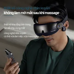 Máy Massage Mắt Túi Khí AirEase Philips PPM2702 Bluetooth - Thư Giãn Cao Cấp với Âm Nhạc và Công Nghệ Tiên Tiến