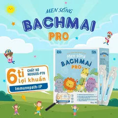 Men sống Bạch Mai Pro - Hỗ trợ bổ sung lợi khuẩn đường ruột, cải thiện tiêu hóa - Hộp 15 ống x 10ml