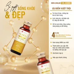 Nước Uống Hỗ Trợ Trẻ Hóa Unilab 100000mg - Collagen, Nhau Thai Heo, Cải Thiện Da, Tăng Cường Sức Khỏe, 10 Ống 50ml