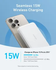 Pin Dự Phòng Từ Tính Anker Maggo Slim A1664 10000mAh - Sạc Không Dây Siêu Nhanh, Thiết Kế Mỏng, Chất Lượng Cao, Dung Lượng Lớn