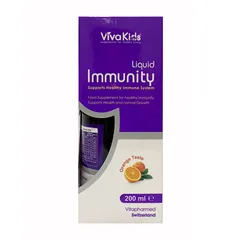 Siro Tăng Đề Kháng Cho Bé VivaKids Immunity 200ml - Giúp Tăng Cường Hệ Miễn Dịch, Chống Virus & Bảo Vệ Sức Khỏe Trẻ Em