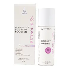 Tinh Chất Skinsolve Slow Released Booster Retinol 0,5% - Hỗ Trợ Trẻ Hóa Da, Giảm Nhăn, Cải Thiện Đàn Hồi, Mờ Đốm Nám 20ml