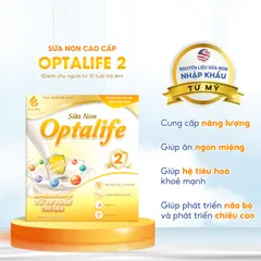 Sữa Non Dinh Dưỡng Optalife 2 - Bổ Sung Năng Lượng và Tăng Cường Sức Khỏe Cho Người Từ 10 Tuổi Trở Lên - Hộp 30 Gói