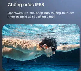 Tai nghe bơi lội Shokz OpenSwim Pro S710 - Chống nước IP68, Truyền âm thanh qua xương, Âm thanh chất lượng cao, Thể thao dưới nước