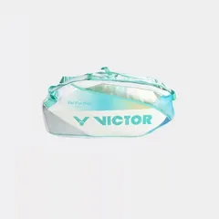 Túi Đựng Vợt Cầu Lông Victor 5233 TTY - Chống Thấm Nước, Nhiều Ngăn, Thiết Kế Đẹp Mắt, Màu Trắng Xanh Ngọc, Dụng Cụ Thể Thao chất lượng cao