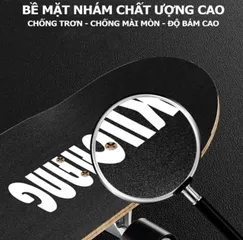 Ván trượt người lớn Skateboard Chiyuan Pro nhám gỗ ép, bánh xe phát sáng, chịu lực 180kg - Dụng cụ thể thao phong cách đường phố