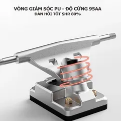 Ván trượt Skateboard Chiyuan Begin cho người mới - Thiết kế linh hoạt, chất liệu gỗ phong, đèn LED, phù hợp cho các tín đồ đường phố