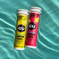 Viên Sủi Điện Giải GU Hydration Drink Tabs - Bổ Sung Điện Giải Cho Vận Động Viên, Hương Vị Cam Chanh Nhiệt Đới, Tiện Lợi Khi Tập Luyện