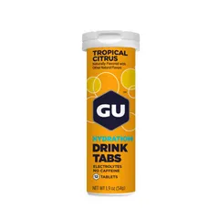 Viên Sủi Điện Giải GU Hydration Drink Tabs - Bổ Sung Điện Giải Cho Vận Động Viên, Hương Vị Cam Chanh Nhiệt Đới, Tiện Lợi Khi Tập Luyện