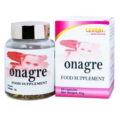 Viên uống nữ sắc Onagre Cevrai Pháp - Hỗ trợ làm đẹp da, giảm vết nhăn và khó chịu liên quan đến kinh nguyệt - 60 viên