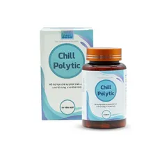 Viên uống Chill Polytic - Hỗ trợ sức khỏe phụ nữ trưởng thành, giảm phát triển u xơ tử cung và u vú lành tính, hộp 50 viên nang