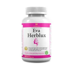 Viên Uống Hỗ Trợ Điều Kinh Eva Herblux - Giúp Hoạt Huyết, Cân Bằng Kinh Nguyệt, Giảm Đau Bụng Kinh, 60 Viên