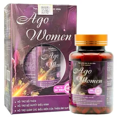 Viên uống hỗ trợ tăng cường nội tiết tố nữ Ago Women - Thảo dược tự nhiên cho sức khỏe và sinh lý nữ sau tiền mãn kinh, mãn kinh - 50 viên