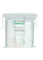 Bông Tẩy Trang La Soirée Premium Cotton 225 Miếng - Siêu Mềm Mịn, Thấm Hút Tốt, Phù Hợp Với Mọi Loại Da